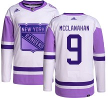 New York Rangers Youth Rob Mcclanahan Adidas Authentic Hockey Fights Cancer Jersey