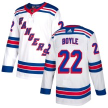 New York Rangers Men's Dan Boyle Adidas Authentic White Jersey