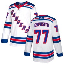 New York Rangers Men's Phil Esposito Adidas Authentic White Jersey
