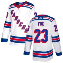 New York Rangers Men's Adam Fox Adidas Authentic White Jersey