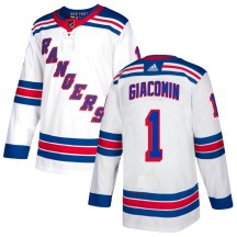 New York Rangers Men's Eddie Giacomin Adidas Authentic White Jersey