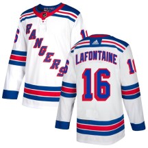 New York Rangers Men's Pat Lafontaine Adidas Authentic White Jersey