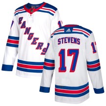 New York Rangers Men's Kevin Stevens Adidas Authentic White Jersey