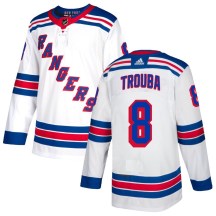 New York Rangers Men's Jacob Trouba Adidas Authentic White Jersey