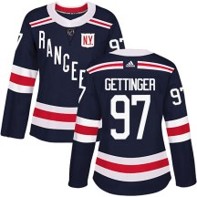 New York Rangers Women's Timothy Gettinger Adidas Authentic Navy Blue 2018 Winter Classic Home Jersey