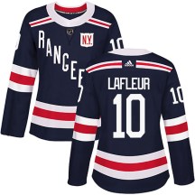 New York Rangers Women's Guy Lafleur Adidas Authentic Navy Blue 2018 Winter Classic Home Jersey