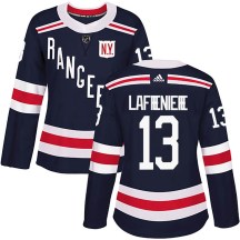 New York Rangers Women's Alexis Lafreniere Adidas Authentic Navy Blue 2018 Winter Classic Home Jersey