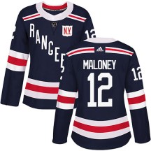 New York Rangers Women's Don Maloney Adidas Authentic Navy Blue 2018 Winter Classic Home Jersey