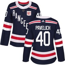 New York Rangers Women's Mark Pavelich Adidas Authentic Navy Blue 2018 Winter Classic Home Jersey