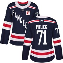 New York Rangers Women's Tyler Pitlick Adidas Authentic Navy Blue 2018 Winter Classic Home Jersey