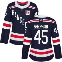 New York Rangers Women's James Sheppard Adidas Authentic Navy Blue 2018 Winter Classic Home Jersey