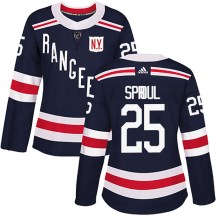 New York Rangers Women's Ryan Sproul Adidas Authentic Navy Blue 2018 Winter Classic Home Jersey