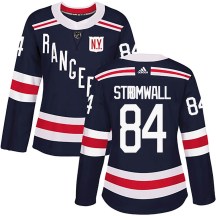 New York Rangers Women's Malte Stromwall Adidas Authentic Navy Blue 2018 Winter Classic Home Jersey