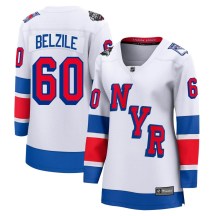 New York Rangers Women's Alex Belzile Fanatics Branded Breakaway White 2024 Stadium Series Jersey