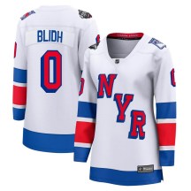 New York Rangers Women's Anton Blidh Fanatics Branded Breakaway White 2024 Stadium Series Jersey