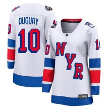 New York Rangers Women's Ron Duguay Fanatics Branded Breakaway White 2024 Stadium Series Jersey