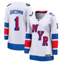 New York Rangers Women's Eddie Giacomin Fanatics Branded Breakaway White 2024 Stadium Series Jersey