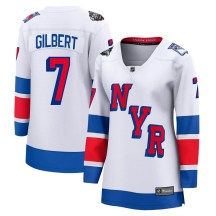 New York Rangers Women's Rod Gilbert Fanatics Branded Breakaway White 2024 Stadium Series Jersey