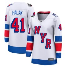 New York Rangers Women's Jaroslav Halak Fanatics Branded Breakaway White 2024 Stadium Series Jersey
