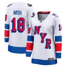 New York Rangers Women's Riley Nash Fanatics Branded Breakaway White 2024 Stadium Series Jersey
