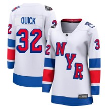 New York Rangers Women's Jonathan Quick Fanatics Branded Breakaway White 2024 Stadium Series Jersey