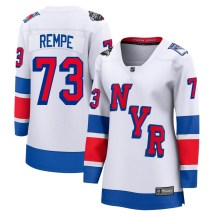New York Rangers Women's Matt Rempe Fanatics Branded Breakaway White 2024 Stadium Series Jersey