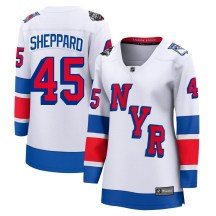 New York Rangers Women's James Sheppard Fanatics Branded Breakaway White 2024 Stadium Series Jersey