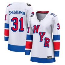 New York Rangers Women's Igor Shesterkin Fanatics Branded Breakaway White 2024 Stadium Series Jersey