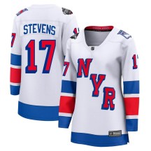 New York Rangers Women's Kevin Stevens Fanatics Branded Breakaway White 2024 Stadium Series Jersey