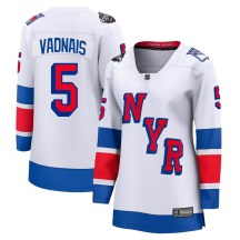 New York Rangers Women's Carol Vadnais Fanatics Branded Breakaway White 2024 Stadium Series Jersey