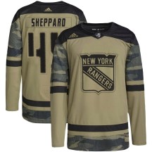 New York Rangers Men's James Sheppard Adidas Authentic Camo Military Appreciation Practice Jersey