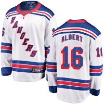 New York Rangers Youth John Albert Fanatics Branded Breakaway White Away Jersey