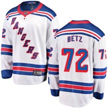 New York Rangers Youth Nick Betz Fanatics Branded Breakaway White Away Jersey