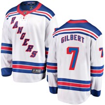 New York Rangers Youth Rod Gilbert Fanatics Branded Breakaway White Away Jersey