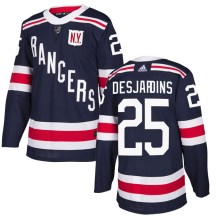 New York Rangers Youth Andrew Desjardins Adidas Authentic Navy Blue 2018 Winter Classic Home Jersey