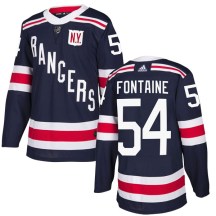 New York Rangers Youth Gabriel Fontaine Adidas Authentic Navy Blue 2018 Winter Classic Home Jersey