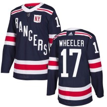 New York Rangers Youth Blake Wheeler Adidas Authentic Navy Blue 2018 Winter Classic Home Jersey