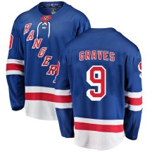 New York Rangers Youth Adam Graves Fanatics Branded Breakaway Blue Home Jersey