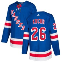 New York Rangers Men's Joe Kocur Adidas Authentic Royal Jersey