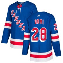 New York Rangers Men's Tie Domi Adidas Authentic Royal Jersey