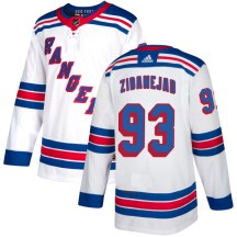New York Rangers Men's Mika Zibanejad Adidas Authentic White Jersey
