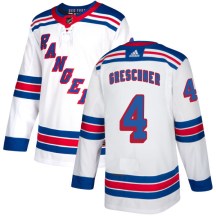 New York Rangers Men's Ron Greschner Adidas Authentic White Jersey
