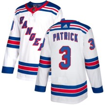 New York Rangers Youth James Patrick Adidas Authentic White Away Jersey
