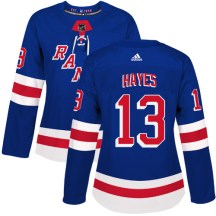 New York Rangers Women's Kevin Hayes Adidas Authentic Royal Blue Home Jersey