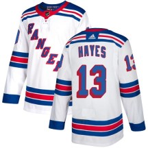 New York Rangers Women's Kevin Hayes Adidas Authentic White Away Jersey