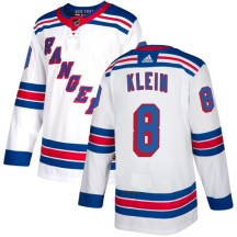 New York Rangers Women's Kevin Klein Adidas Authentic White Away Jersey