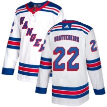 New York Rangers Youth Kevin Shattenkirk Adidas Authentic White Away Jersey