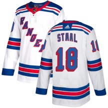 New York Rangers Women's Marc Staal Adidas Authentic White Away Jersey