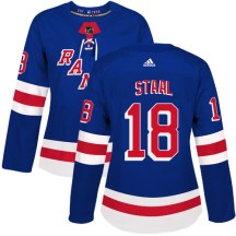New York Rangers Women's Marc Staal Adidas Premier Royal Blue Home Jersey