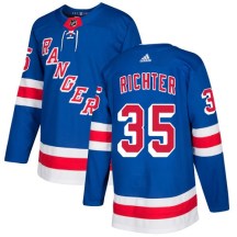 New York Rangers Youth Mike Richter Adidas Authentic Royal Blue Home Jersey
